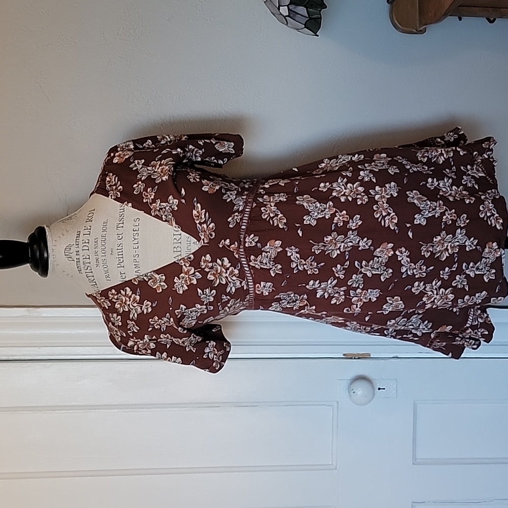 Floral, Vintage Inspired, Short Sleeve Dress